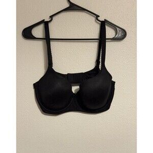 Victoria’s Secret Line Demi-Buste Double 34DDD Black Bra Adjustable Strap